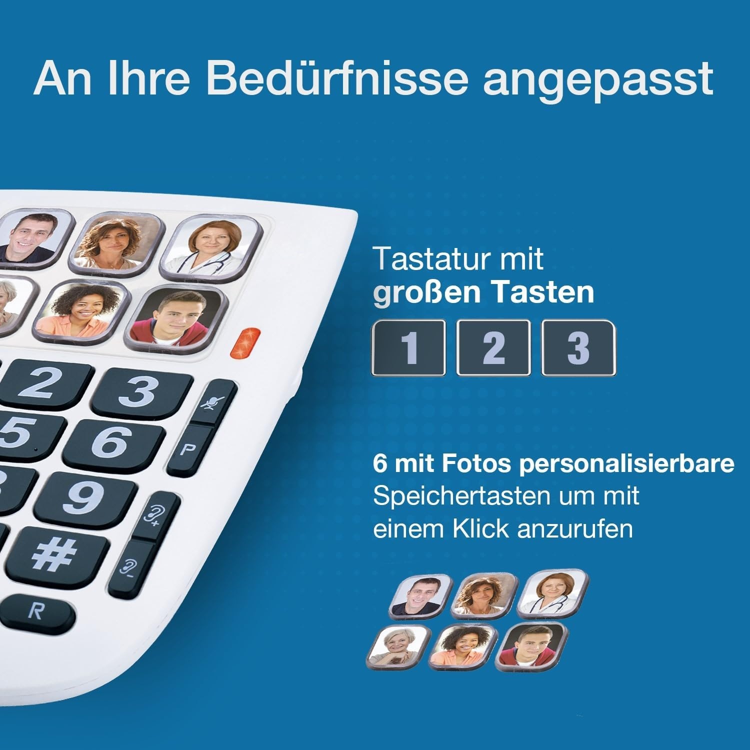 Alcatel Tmax 10 Kabel Gebonden Telefoon voor Senioren, Wit, 1 Stuk