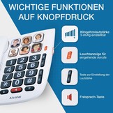 Alcatel Tmax 10 Kabel Gebonden Telefoon voor Senioren, Wit, 1 Stuk