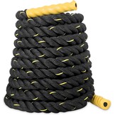 SportPlus Battle Rope 9 meter Geel - Trainingstouw voor Crossfit en Krachttraining