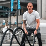 SportPlus Battle Rope 9 meter Geel - Trainingstouw voor Crossfit en Krachttraining