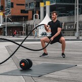 SportPlus Battle Rope 9 meter Geel - Trainingstouw voor Crossfit en Krachttraining