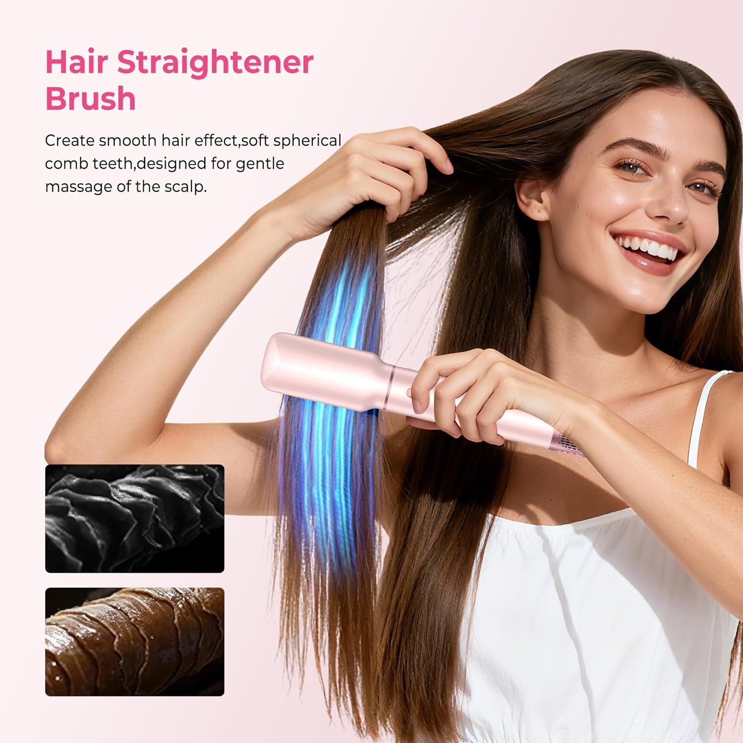 Ronde föhnborstel Roze - 57% Korting