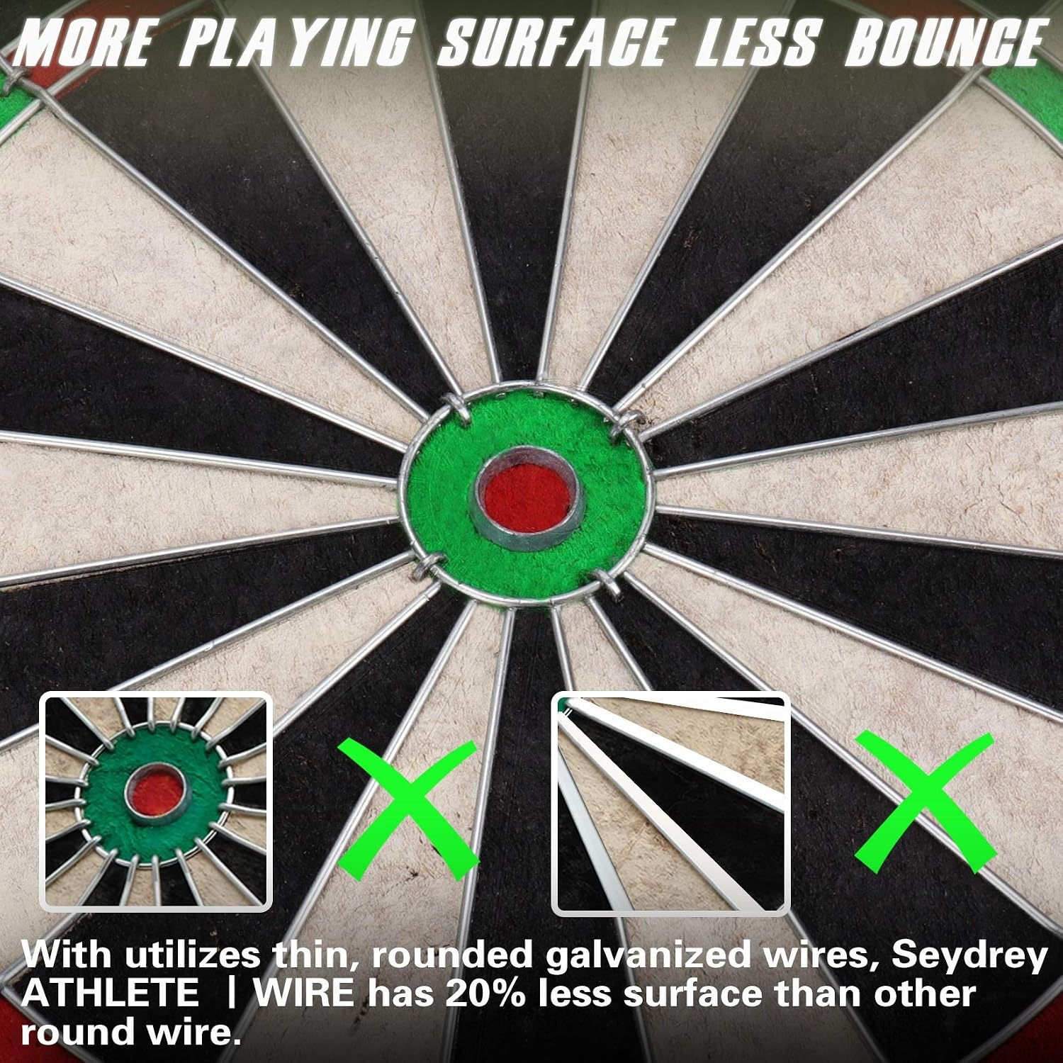 Dart Board Stalen Dart Board Dartboard set met 6 stuks 20 g Stalen Tip Darts 12 Vluchten Roterende Nummer Ring + Nietvrije Bullseye Gooilijn Installatie-instructie