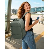 SZLX Vacuüm Reisrugzak met Pomp - 40x25x20 cm - Olijfgroen - Handbagage