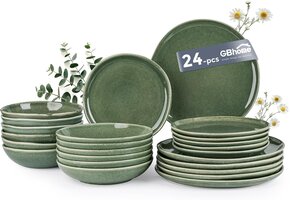 24-delig steengoed dinerservies voor 6 pers. met korting