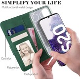 Wallet Hoesje Flip Case Samsung Galaxy S20 - Pine Green - 54% Korting