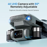 Ameta Drone with Camera 4K for Kids, S20 Lite RC FPV Drone for Adults Beginners with 36min Flight Time/Altitude Hold/Circle Fly/ 3D Flip, Cool Toy Gift for Men Boys, Under 250g