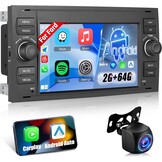 Android Autoradio voor Ford modellen - 2GB RAM & 64GB ROM - Draadloos CarPlay en Android Auto