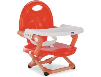 Chicco Pocket Snack Verhogerstoeltje - Draagbare kinderstoel - Poppy Red - 6 tot 36 maanden