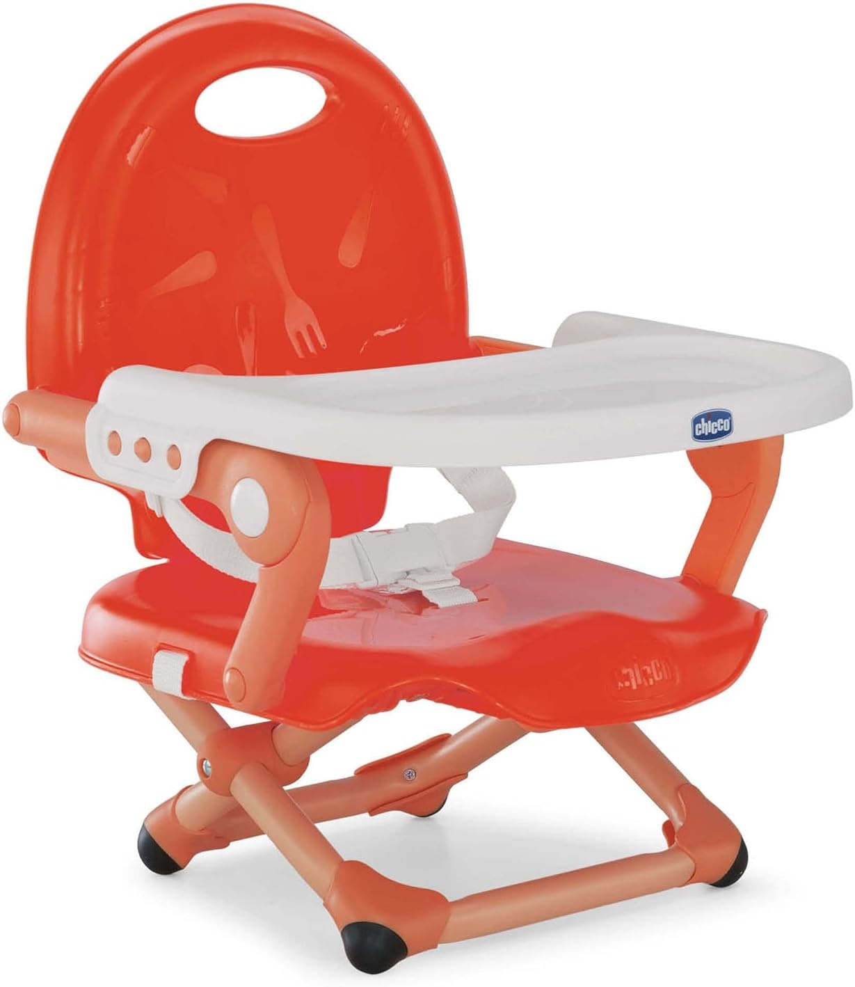 Chicco Pocket Snack Verhogerstoeltje - Draagbare kinderstoel - Poppy Red - 6 tot 36 maanden