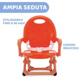 Chicco Pocket Snack Verhogerstoeltje - Draagbare kinderstoel - Poppy Red - 6 tot 36 maanden