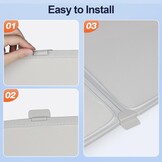 voor Tesla Model Y zonwering zonnedak voor en achter, parasol, dak, opvouwbaar, schuifdak, raam, zonneklep, schaduw voor model Y, accessoires (beige)