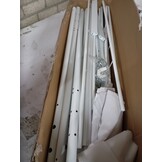 Wit Stalen Stapelbed 90x200cm - Ruimtebesparend & Veilig