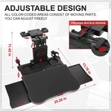 autotafel voor achterbank passagierszijde, draagbare autostoeltje-tafeltje met bekerhouder en mobiele telefoonhouder, multifunctionele eettafel opvouwbaar, draagvermogen 15-20 kg
