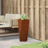 vidaXL Plantenbak Roestig 30 x 30 x 75 cm Cortenstaal