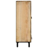 VidaXL Hoge Kast Massief Mangohout 60x33x100 cm - 55% Korting