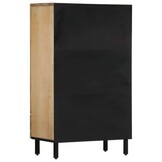 VidaXL Hoge Kast Massief Mangohout 60x33x100 cm - 55% Korting
