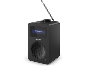Sharp DR-430 (BK) draagbare digitale radio Tokyo (DAB/DAB+/FM met RDS, Bluetooth, hoofdtelefooningang), zwart