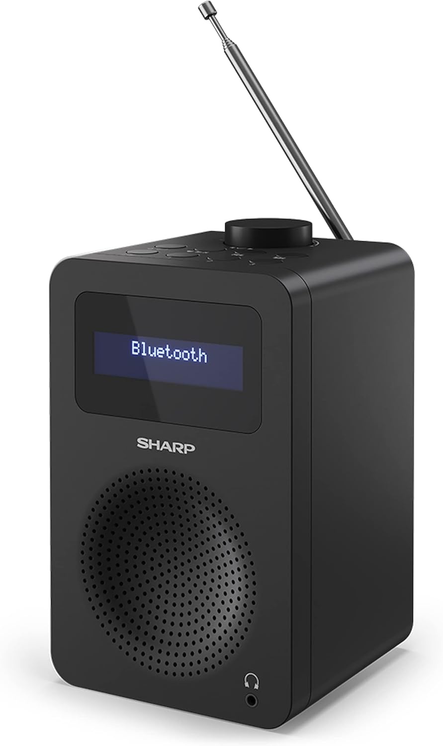 Sharp DR-430 (BK) draagbare digitale radio Tokyo (DAB/DAB+/FM met RDS, Bluetooth, hoofdtelefooningang), zwart