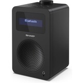 Sharp DR-430 (BK) draagbare digitale radio Tokyo (DAB/DAB+/FM met RDS, Bluetooth, hoofdtelefooningang), zwart