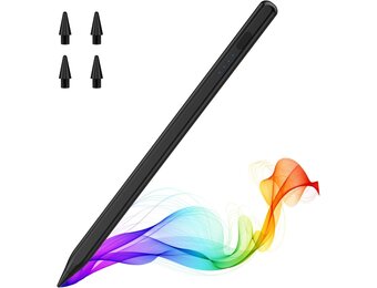 MoKo Potlood voor iPad (A16) 11e 10e generatie, styluspen voor 2018-2025 Apple iPad 11/10/9/8/7/6/A16, Mini 7/6/5, Air M3/M2 11"/13"/5/4/3, Pro M4 13"/12.9"/12.9"/12.9"/13"/12.9"/13"/12.9"/13"/12.9