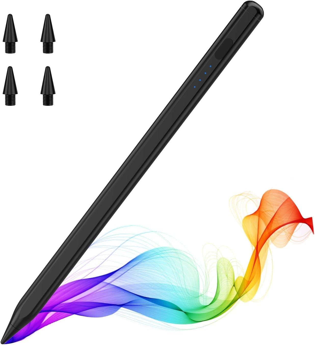 MoKo Potlood voor iPad (A16) 11e 10e generatie, styluspen voor 2018-2025 Apple iPad 11/10/9/8/7/6/A16, Mini 7/6/5, Air M3/M2 11"/13"/5/4/3, Pro M4 13"/12.9"/12.9"/12.9"/13"/12.9"/13"/12.9"/13"/12.9