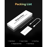MoKo Potlood voor iPad (A16) 11e 10e generatie, styluspen voor 2018-2025 Apple iPad 11/10/9/8/7/6/A16, Mini 7/6/5, Air M3/M2 11"/13"/5/4/3, Pro M4 13"/12.9"/12.9"/12.9"/13"/12.9"/13"/12.9"/13"/12.9