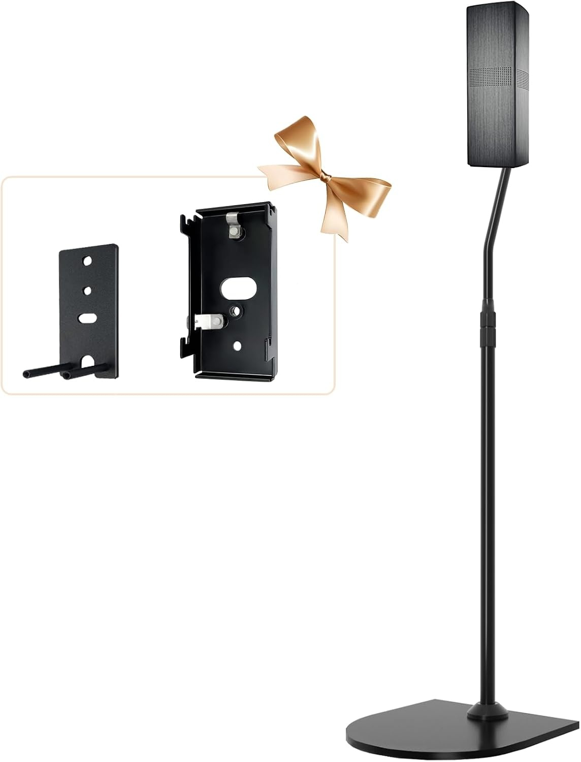 In hoogte verstelbare standaard voor Bose luidsprekerstandaard, met Slideconnect houder, voor Bose Surround luidsprekers, Surround 700, OmniJewel Lifestyle 650, CineMate GS Serie II, voor OmniJewel