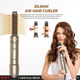 6-in-1 Haarstyler: Volume, Drogen, Gladmaken, Krullen | 1000W