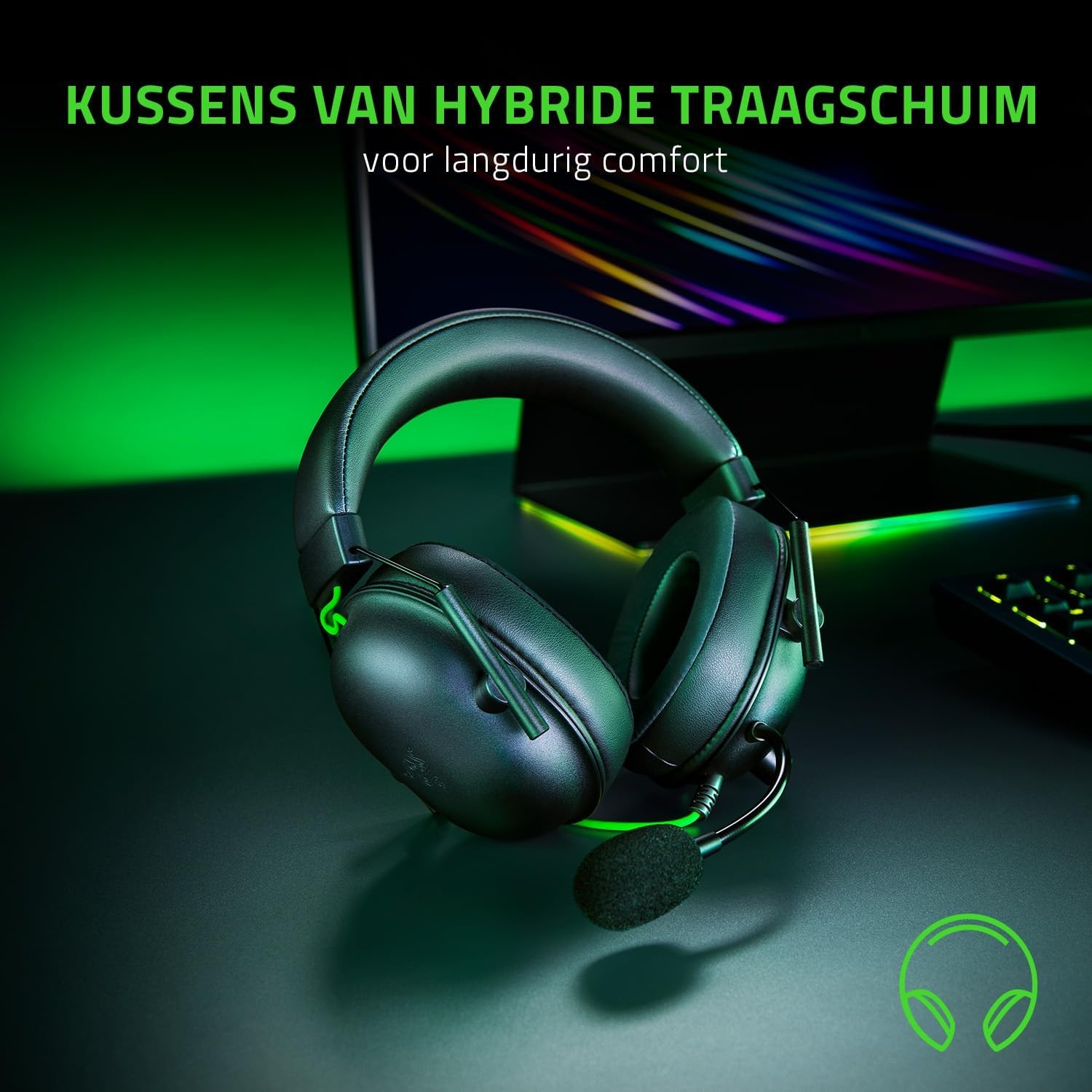Gaming Headset 57% Korting: Esports, 7.1 Surround, Zwart
