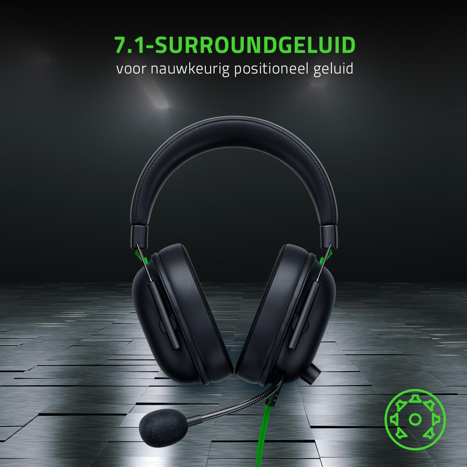 Gaming Headset 57% Korting: Esports, 7.1 Surround, Zwart