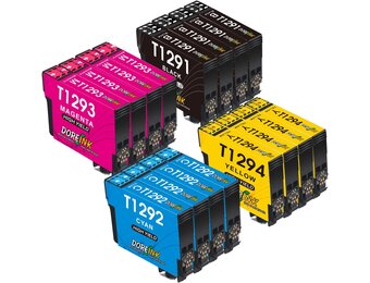 T1295 Multipack Replacement for Epson T1291 T1292 T1293 T1294 Printer Cartridges Compatible with Epson Stylus SX435W SX235W SX420W SX230 SX425W SX445W SX440W Epson Stylus Office BX535wd (16