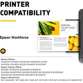 T1295 Multipack Replacement for Epson T1291 T1292 T1293 T1294 Printer Cartridges Compatible with Epson Stylus SX435W SX235W SX420W SX230 SX425W SX445W SX440W Epson Stylus Office BX535wd (16