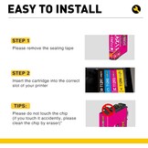 T1295 Multipack Replacement for Epson T1291 T1292 T1293 T1294 Printer Cartridges Compatible with Epson Stylus SX435W SX235W SX420W SX230 SX425W SX445W SX440W Epson Stylus Office BX535wd (16