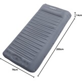 Oosterse mat campingmatras, 14 cm, ultralichte slaapmat, opblaasbare kleine verpakkingsgrootte, opblaasbaar voetluchtmatras buiten met voetpomp
