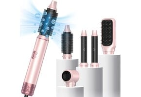 Roze Ronde Heteluchtborstel voor Haarstyling - 57% Korting