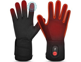 elektrische beheizte Handschuhe für Herren Damen，wiederaufladbar beheizbare Winter Handschuhe für Outdoor Fahrrad Motorad Ski Snowdoard Jagd - Maat X-Small/Small