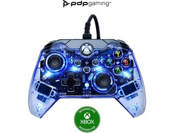PDP Afterglow LED-gamecontroller met kabel - RGB Hue-kleurverlichting - USB-aansluiting - Audiobediening - Gamepad met dubbele vibratie - Xbox Series X|S, Xbox One, pc