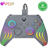 PDP Afterglow LED-gamecontroller met kabel - RGB Hue-kleurverlichting - USB-aansluiting - Audiobediening - Gamepad met dubbele vibratie - Xbox Series X|S, Xbox One, pc