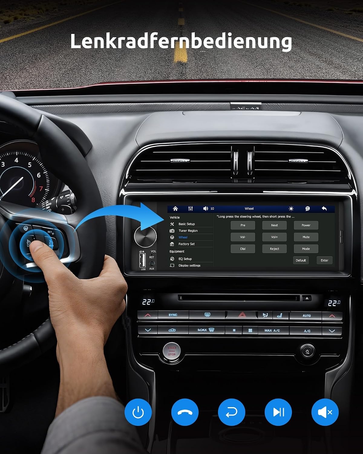 ESSGOO 6.36 inch car radio (6.3 inches)
