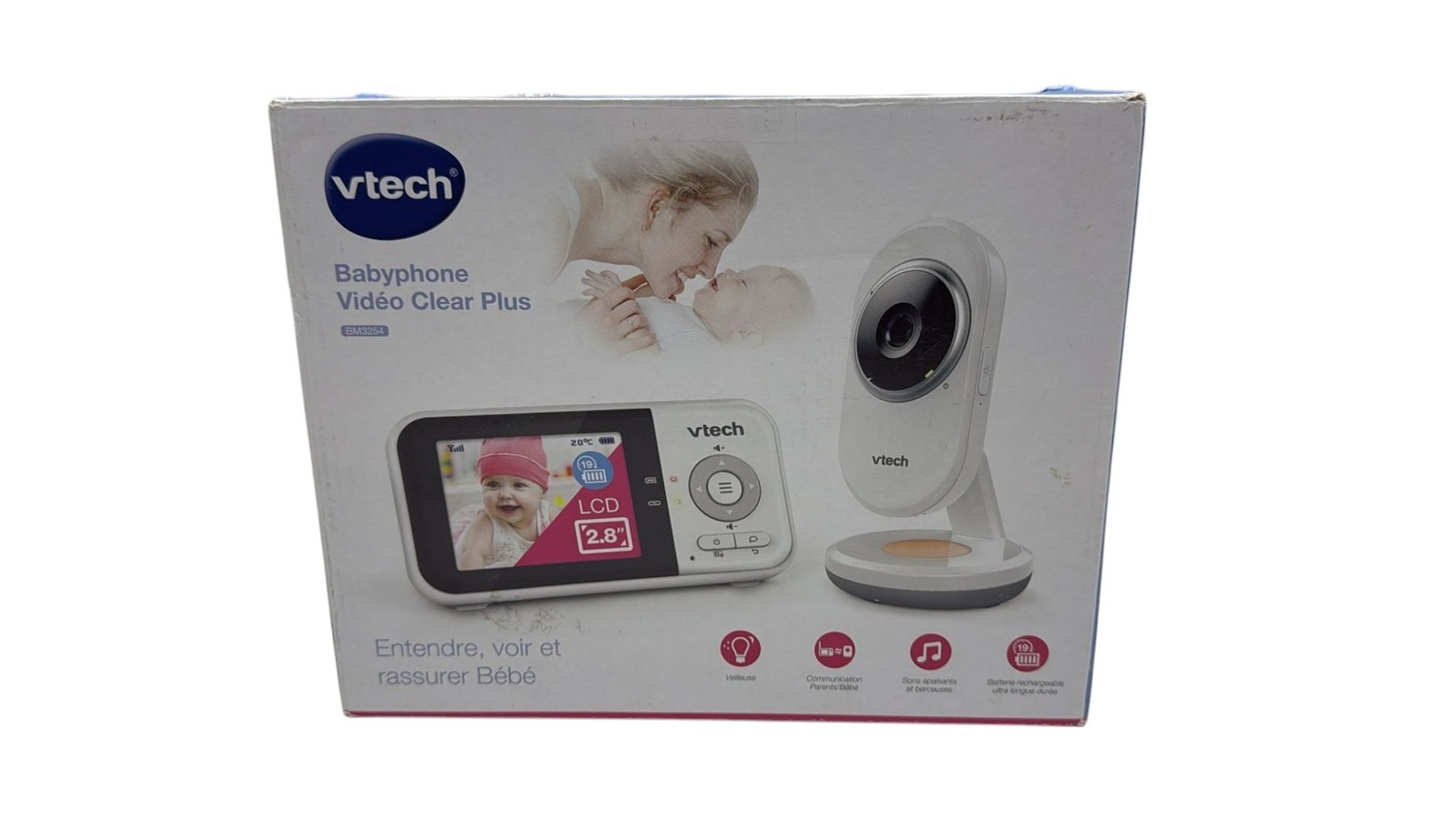 VTech BM1120 Babyfoon Classic met lage straling Wit