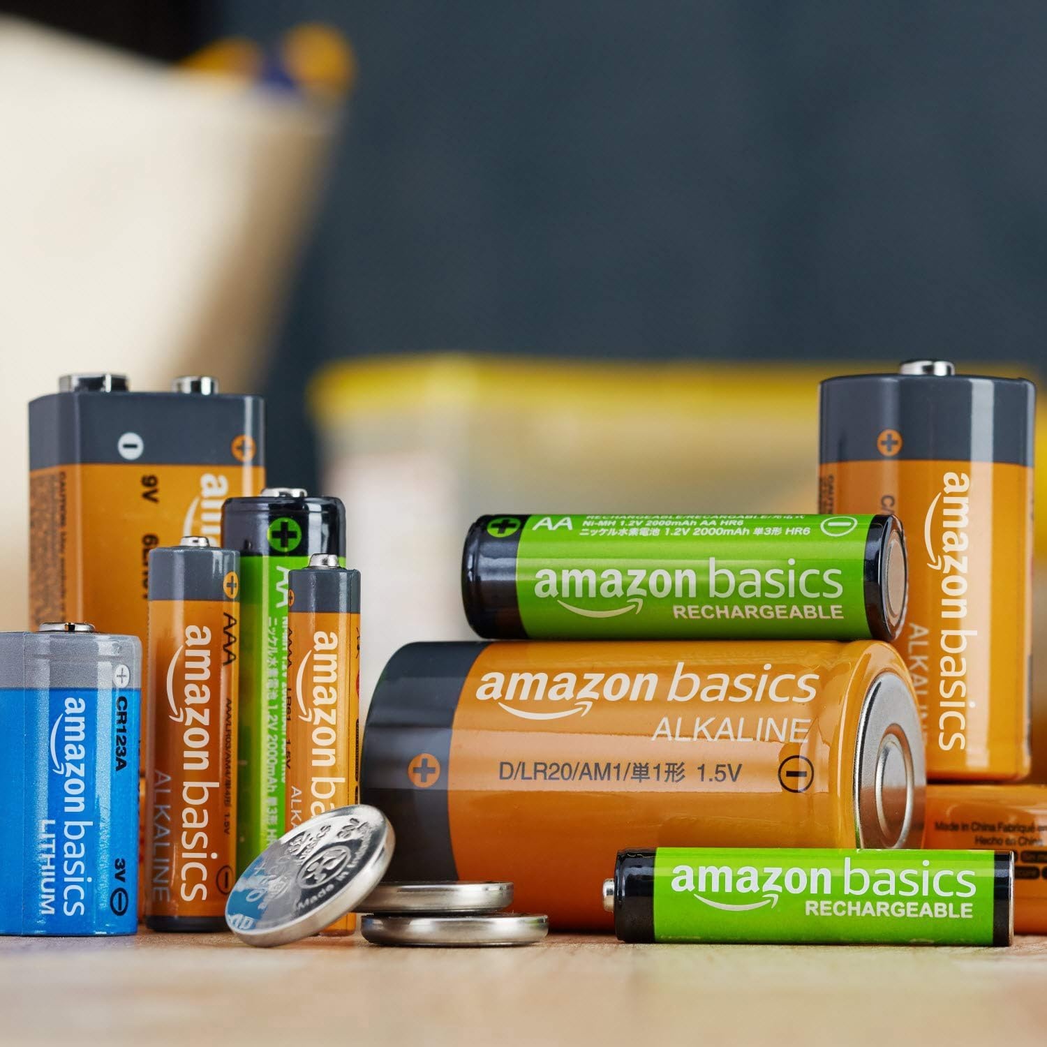 Amazon Basics 8 stuks oplaadbare AA NiMH-batterijen, 2000 mAh, 1000x op te laden, voorgeladen - Maat 8 stuks