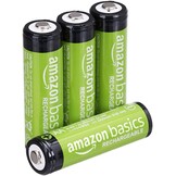 Amazon Basics 8 stuks oplaadbare AA NiMH-batterijen, 2000 mAh, 1000x op te laden, voorgeladen - Maat 8 stuks