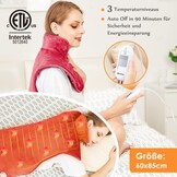 Elektrisch Warmtekussen Rug & Nek | 60x85cm | 3 Warmtestanden | 56% Korting