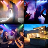 4x Mini RGB LED Projector Feestverlichting, 29% Korting