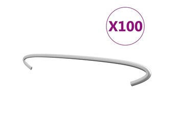 100 Stuks Gabionhaken 30cm Gegalvaniseerd Staal - 33% Korting