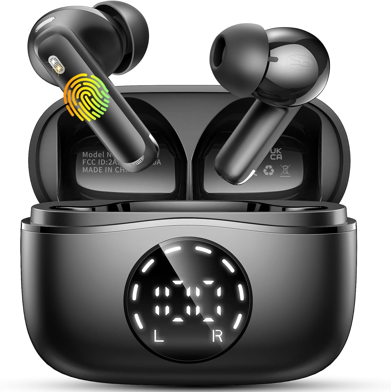 Draadloze Bluetooth 5.4 Oordopjes - 48u Batterij, IP7 Waterdicht