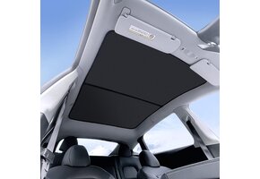 Tweedelig Zonnescherm Tesla Model Y (2020-2024) - Zwart/Zilver - 34% Korting
