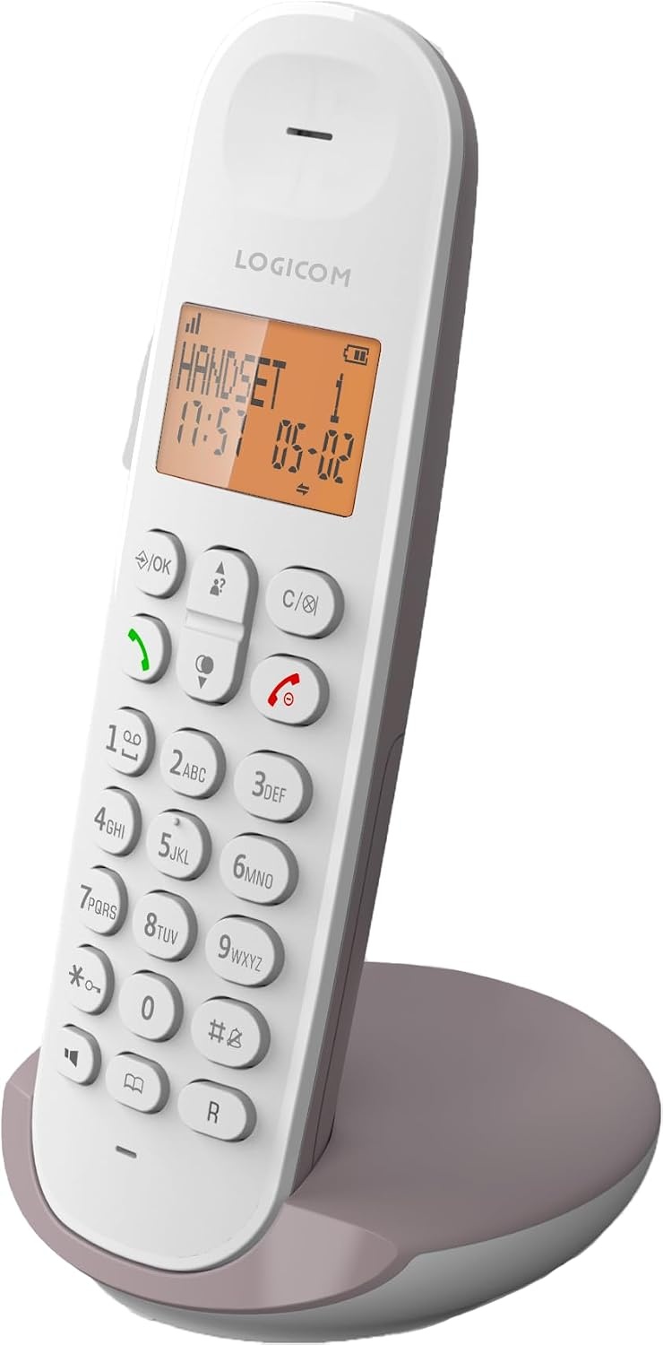 DECT-telefoon Taupe: Gebruiksvriendelijk, Groot Bereik (33% Korting)
