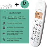 DECT-telefoon Taupe: Gebruiksvriendelijk, Groot Bereik (33% Korting)